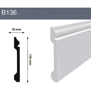 Напольный плинтус B136
