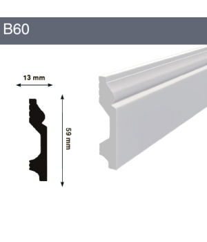Напольный плинтус B60