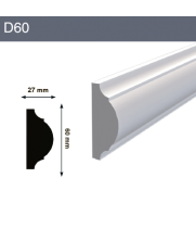 Декоративный молдинг D60